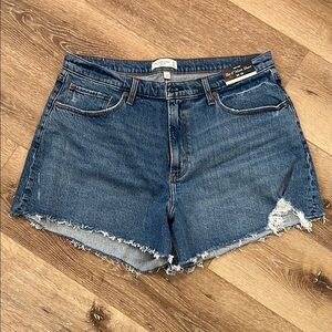 NWT Abercrombie & Fitch Raw Hem Blue Jean Shorts